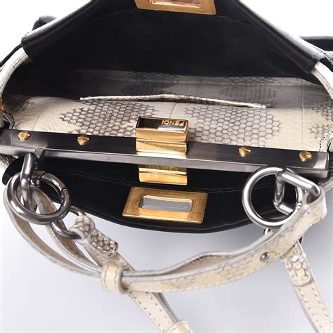 borsa fendi peekaboo mini|fendi peekaboo snakeskin.